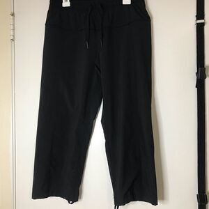 Lululemon studio cropped black drawstring pants